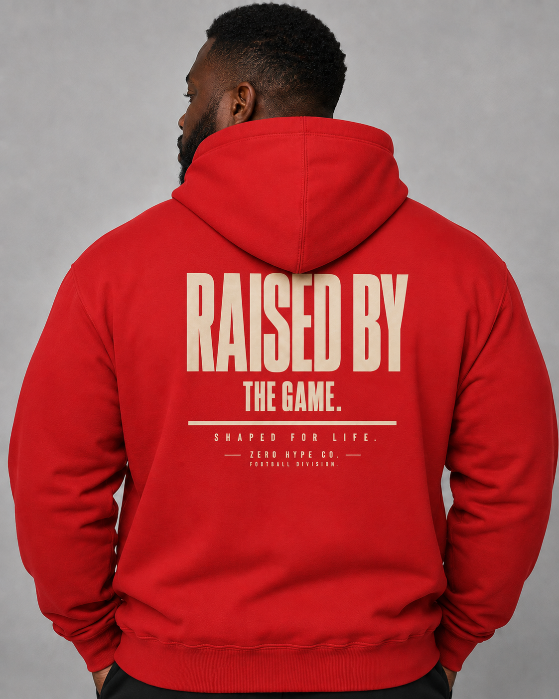 Raised By The Game Football Hoodie | Football Lifestyle Apparel – Zero Hype Co.