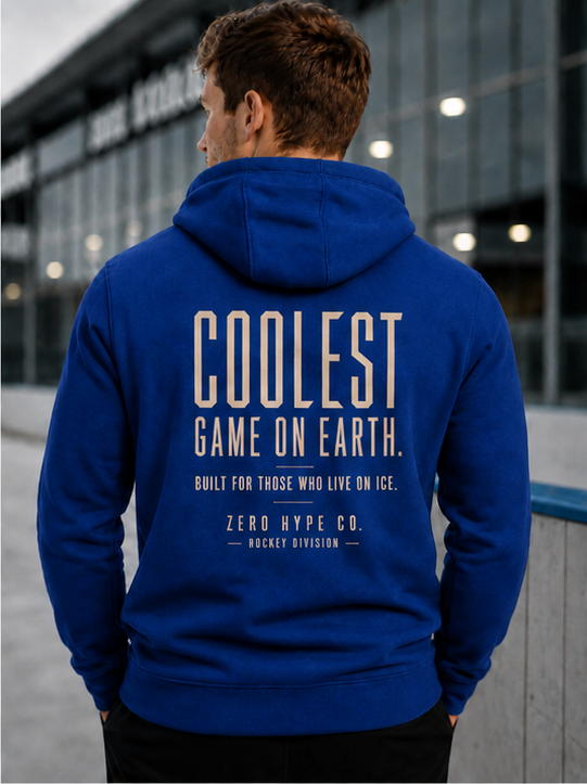 Coolest Game on Earth Hockey Hoodie - Hockey Lifestyle Apparel | Zero Hype Co.