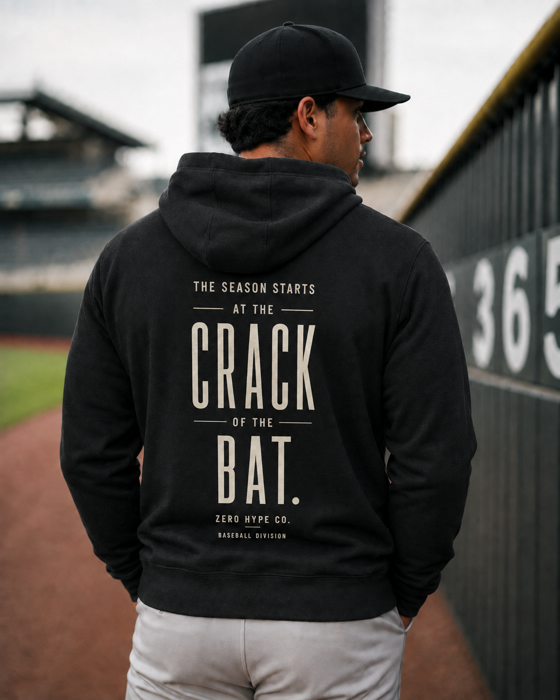 The Season Starts at the Crack of the Bat Baseball Hoodie