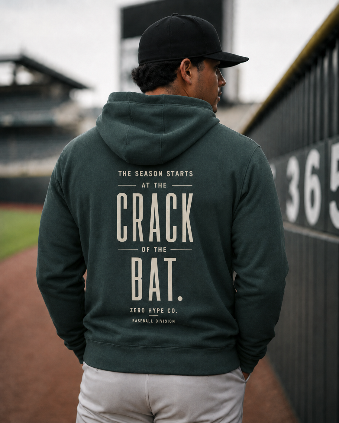 The Season Starts at the Crack of the Bat Baseball Hoodie