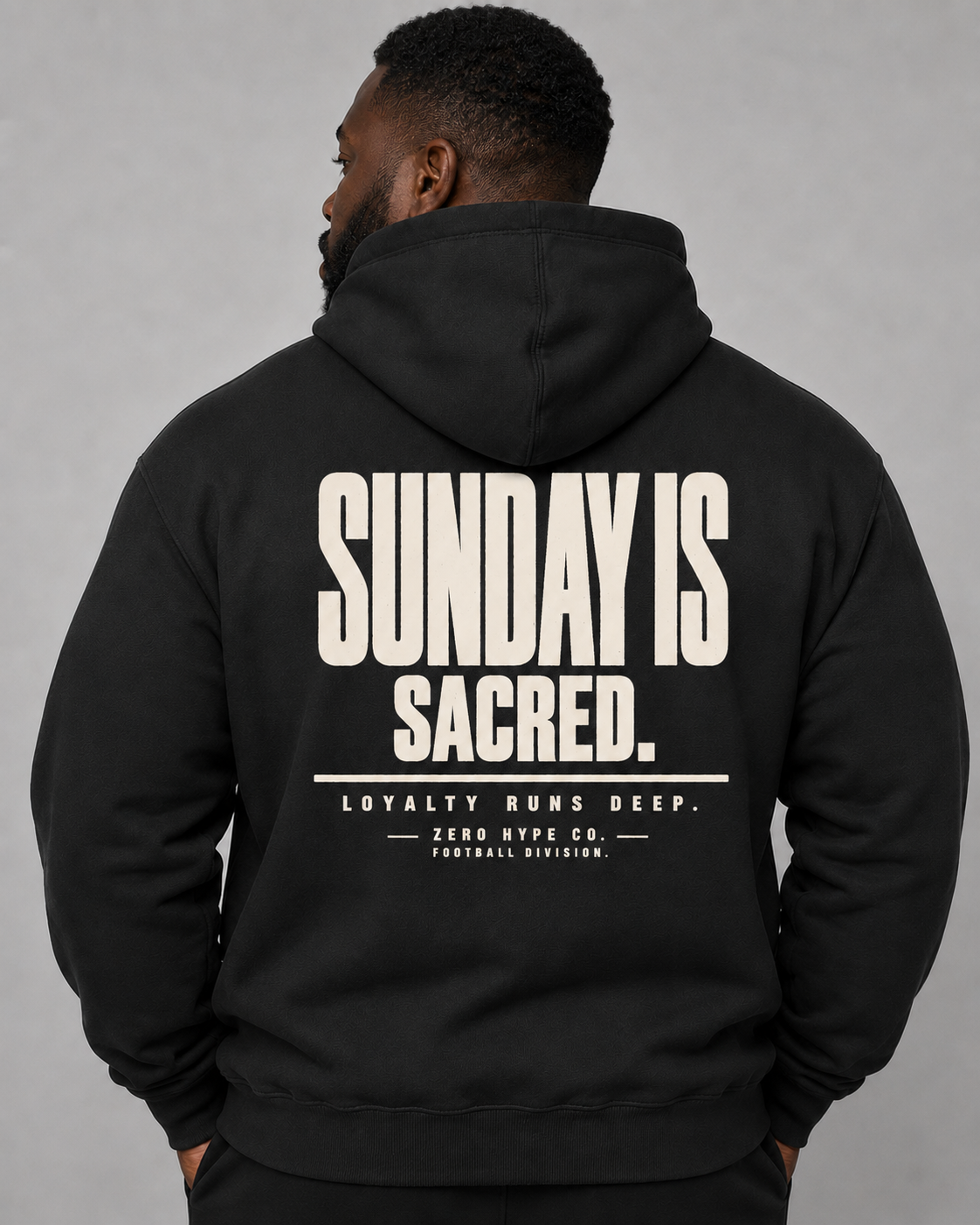 Sunday Is Sacred Football Hoodie | Sunday Football Apparel – Zero Hype Co.