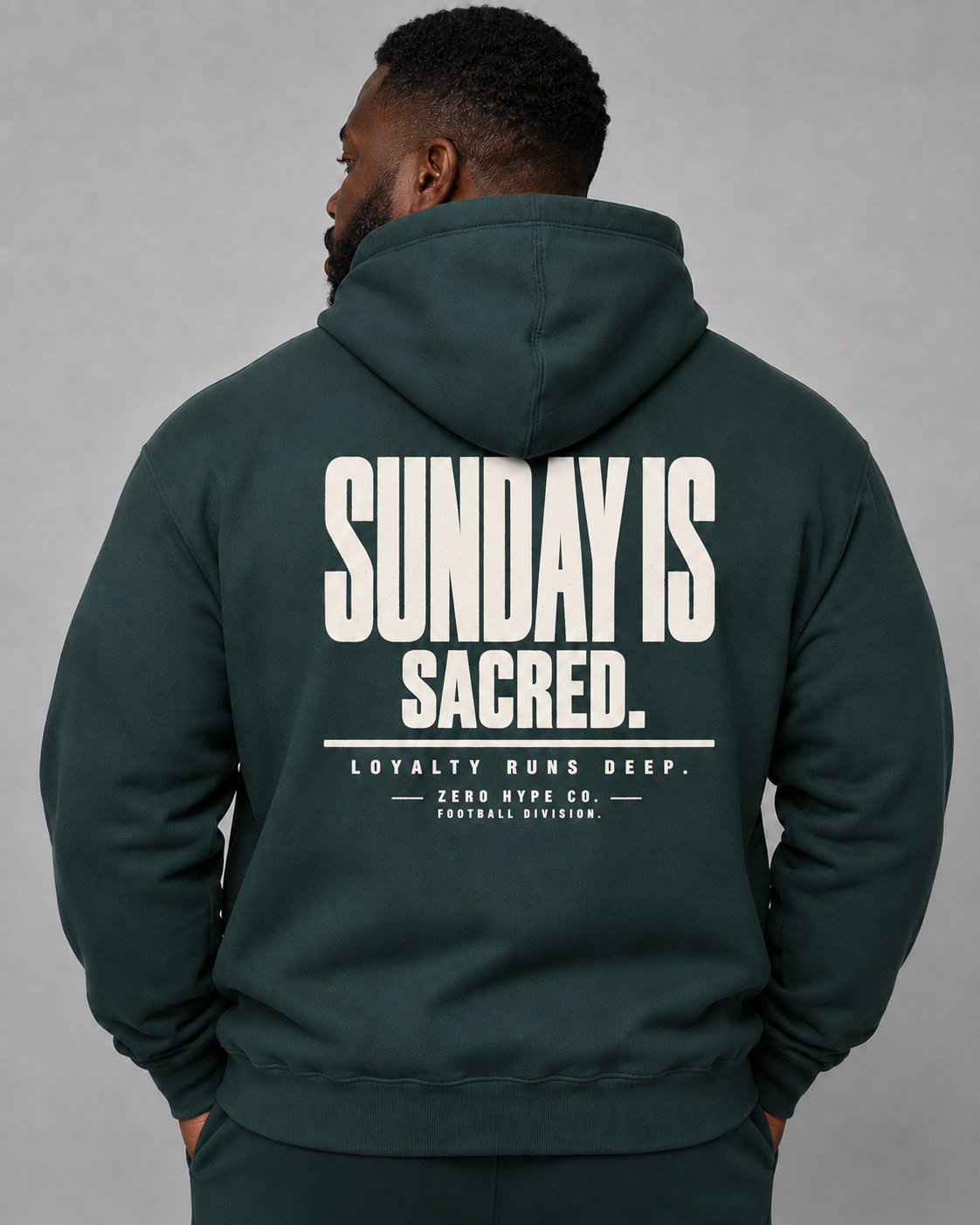 Sunday Is Sacred Football Hoodie | Sunday Football Apparel – Zero Hype Co.