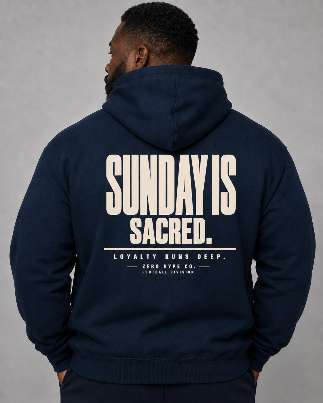 Sunday Is Sacred Football Hoodie | Sunday Football Apparel – Zero Hype Co.