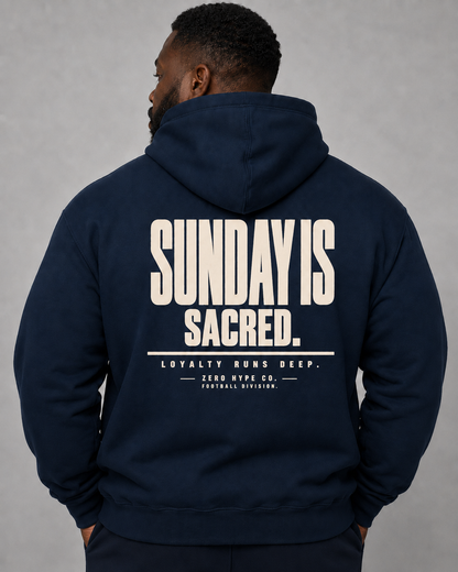 Sunday Is Sacred Football Hoodie | Sunday Football Apparel – Zero Hype Co.