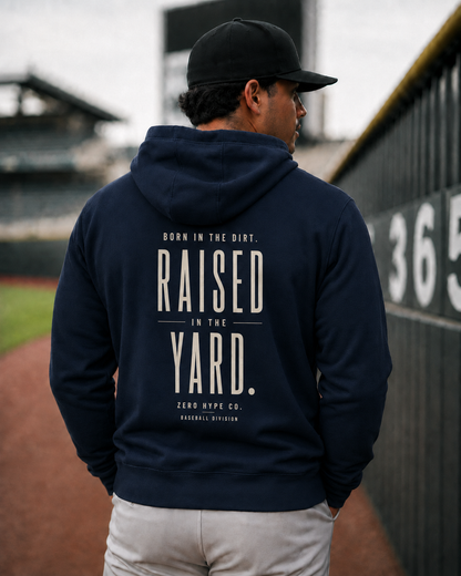 Raised in the Yard Baseball Hoodie – Baseball Culture Apparel