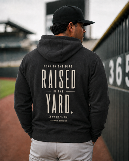 Raised in the Yard Baseball Hoodie – Baseball Culture Apparel