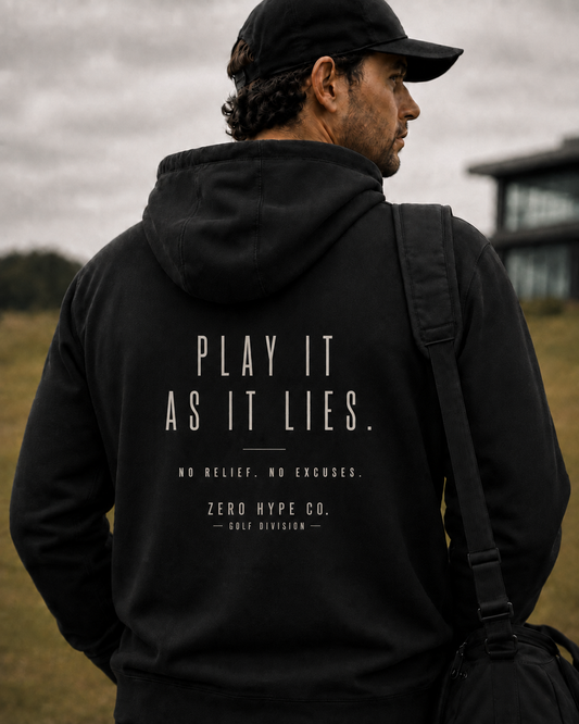 Play It As It Lies Golf Hoodie | Premium Golf Lifestyle Hoodie