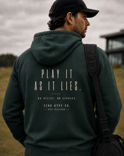 Play It As It Lies Golf Hoodie | Premium Golf Lifestyle Hoodie