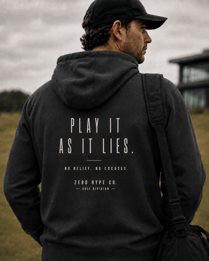 Play It As It Lies Golf Hoodie | Premium Golf Lifestyle Hoodie