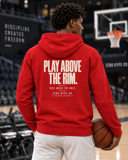 Play Above the Rim Basketball Graphic Hoodie | Zero Hype Co.