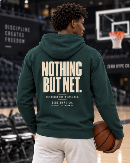Nothing But Net Basketball Graphic Hoodie | Zero Hype Co.