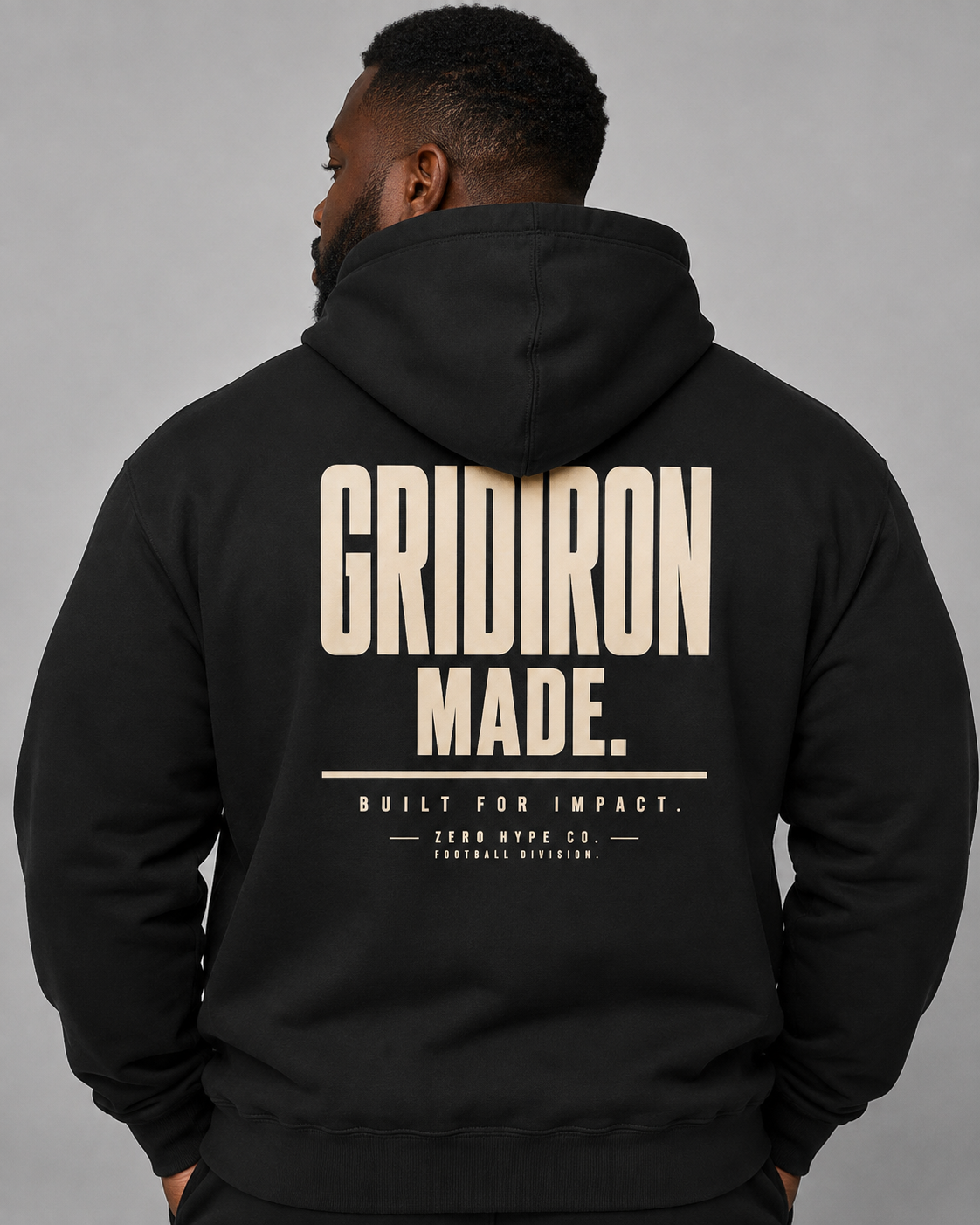 Gridiron Made Football Hoodie – Premium Football Lifestyle Apparel | Zero Hype Co.