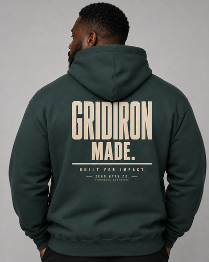 Gridiron Made Football Hoodie – Premium Football Lifestyle Apparel | Zero Hype Co.