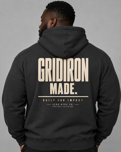 Gridiron Made Football Hoodie – Premium Football Lifestyle Apparel | Zero Hype Co.
