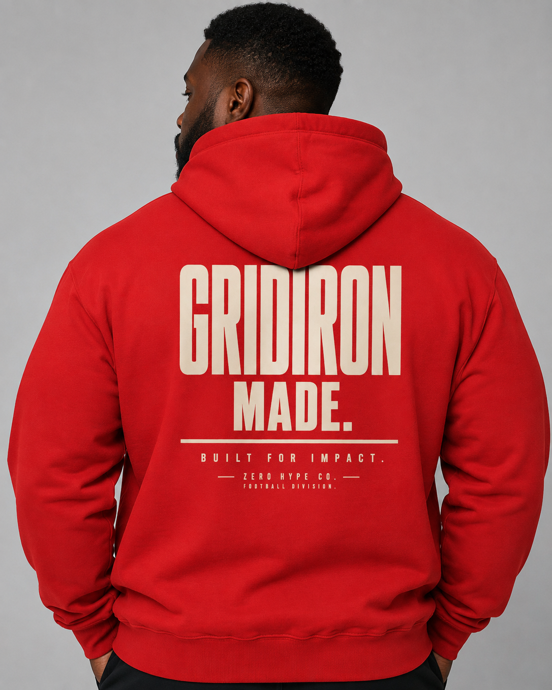 Gridiron Made Football Hoodie – Premium Football Lifestyle Apparel | Zero Hype Co.